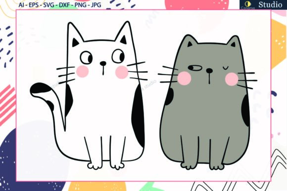 Cat Black and White Svg Review