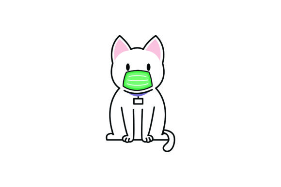 Cat Cute AI EPS SVG JPG PNG