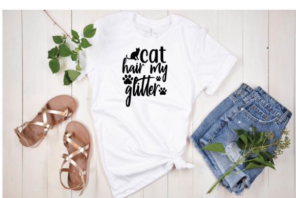 Cat Hair My Glitter Svg Design