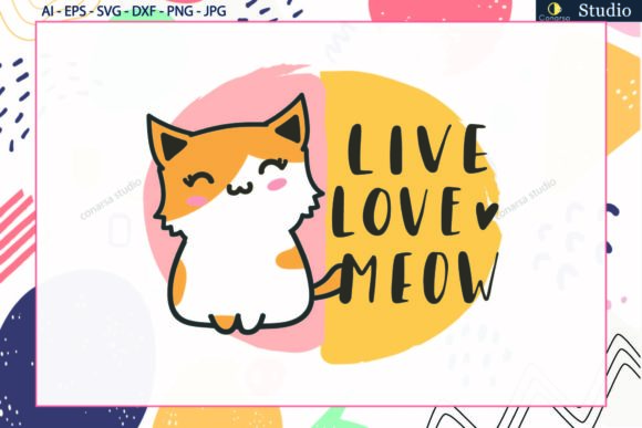 Cat Love - Animals - Quote Svg