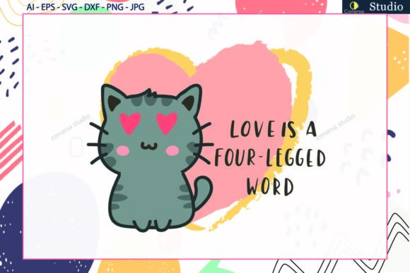 Cat Quotes Love,watercolor Svg