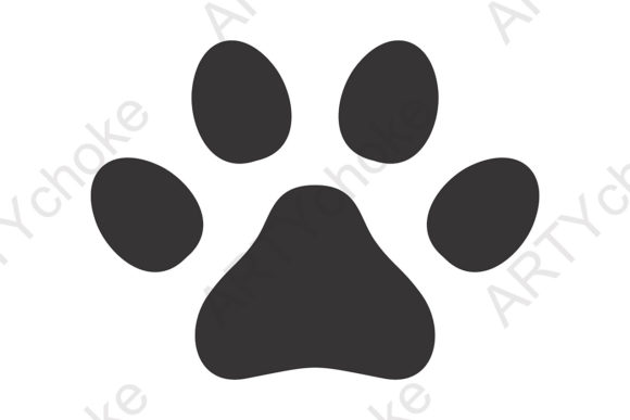 Dog Paw. Cat Paw. Pet Paw. SVG File