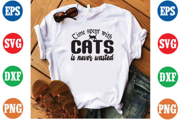 Time Spent with Cat is Never Wasted SVG